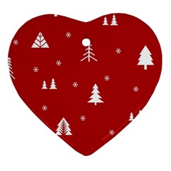 Abstract-cute-christmas Seamless Heart Ornament (two Sides) by nateshop