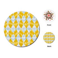 Background-box Yellow Playing Cards Single Design (round) by nateshop