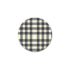 Gray And Yellow Plaids  Golf Ball Marker (10 Pack)