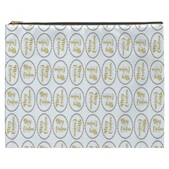 Background-cute-christmas Gold Cosmetic Bag (xxxl) by nateshop