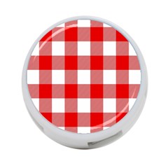 Red And White Plaids 4-port Usb Hub (one Side) by ConteMonfrey