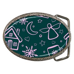 Background-cute Christmas Belt Buckles