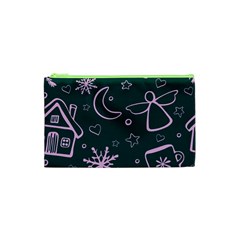 Background-cute Christmas Cosmetic Bag (xs)