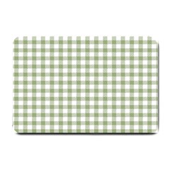 Green Tea White Small Plaids Small Doormat  by ConteMonfrey