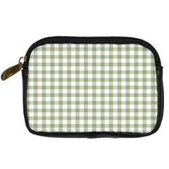 Green Tea White Small Plaids Digital Camera Leather Case by ConteMonfrey