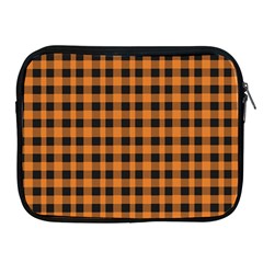 Orange Black Small Plaids Apple Ipad 2/3/4 Zipper Cases by ConteMonfrey