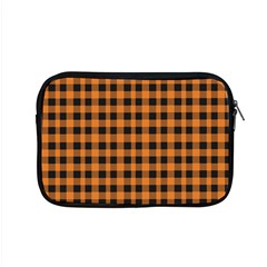 Orange Black Small Plaids Apple Macbook Pro 15  Zipper Case by ConteMonfrey