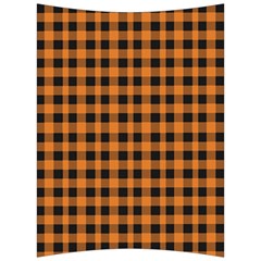 Orange Black Small Plaids Back Support Cushion by ConteMonfrey