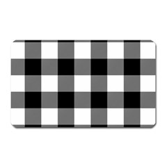 Black And White Classic Plaids Magnet (rectangular) by ConteMonfrey