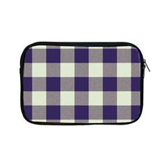 Blue Purple And White Plaids Apple Ipad Mini Zipper Cases