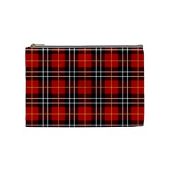 Black, White And Red Classic Plaids Cosmetic Bag (medium) by ConteMonfrey