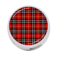 Black, White And Red Classic Plaids 4-port Usb Hub (two Sides) by ConteMonfrey