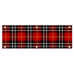 Black, White And Red Classic Plaids Banner And Sign 6  X 2  by ConteMonfrey