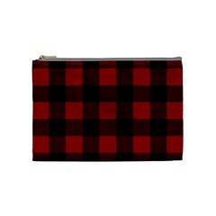 Red And Black Plaids Cosmetic Bag (medium) by ConteMonfrey