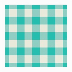 Blue And White Plaids Medium Glasses Cloth (2 Sides) by ConteMonfrey