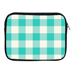 Blue And White Plaids Apple Ipad 2/3/4 Zipper Cases by ConteMonfrey