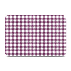 Straight Purple White Small Plaids  Plate Mats by ConteMonfrey