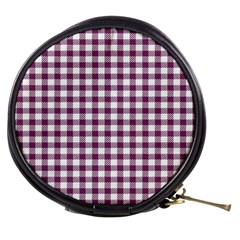 Straight Purple White Small Plaids  Mini Makeup Bag by ConteMonfrey