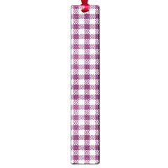Straight Purple White Small Plaids  Large Book Marks by ConteMonfrey