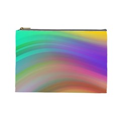 Background-rainbow Cosmetic Bag (large) by nateshop
