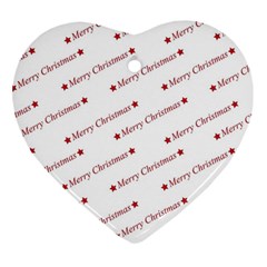 Christmas Cute Heart Ornament (two Sides) by nateshop