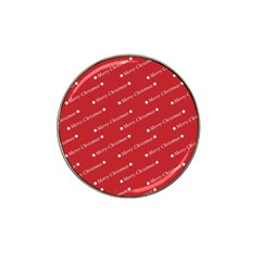 Cute Christmas Red Hat Clip Ball Marker (4 Pack) by nateshop