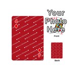 Cute Christmas red Playing Cards 54 Designs (Mini) Front - Diamond4