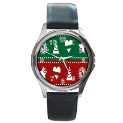 Christmas-04 Round Metal Watch by nateshop