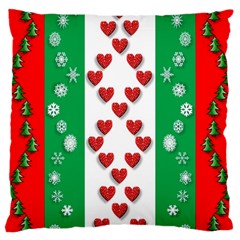 Christmas-05 Large Cushion Case (two Sides) by nateshop