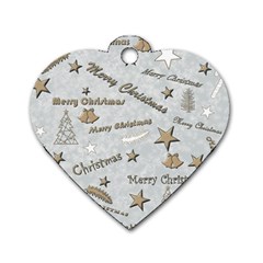 Christmas Dog Tag Heart (one Side) by nateshop