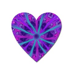 Wallpaper Tie Dye Pattern Heart Magnet