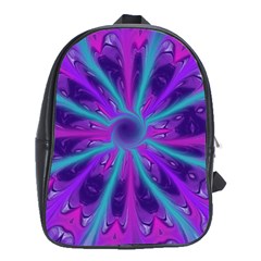 Wallpaper Tie Dye Pattern School Bag (xl) by Wegoenart