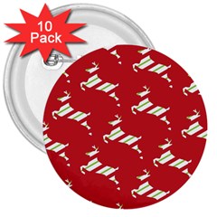 Christmas-merry Christmas 3  Buttons (10 Pack)  by nateshop