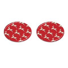 Christmas-merry Christmas Cufflinks (oval) by nateshop