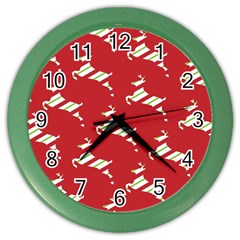 Christmas-merry Christmas Color Wall Clock by nateshop