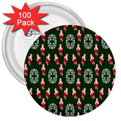 Christmas-09 3  Buttons (100 Pack)  by nateshop