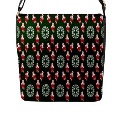 Christmas-09 Flap Closure Messenger Bag (l) by nateshop