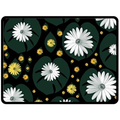 Background Pattern Texture Flower Fleece Blanket (large)  by Wegoenart