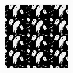 Ghost Background Halloween Medium Glasses Cloth by Wegoenart