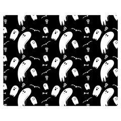 Ghost Background Halloween Double Sided Flano Blanket (medium) 