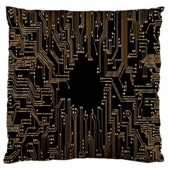 Circuit-board Standard Flano Cushion Case (two Sides) by nateshop