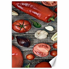 Bell Peppers & Tomatoes Canvas 12  X 18  by ConteMonfrey