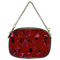 Doodles Maroon Chain Purse (two Sides) by nateshop