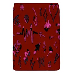 Doodles Maroon Removable Flap Cover (l) by nateshop