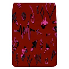 Doodles Maroon Removable Flap Cover (s) by nateshop