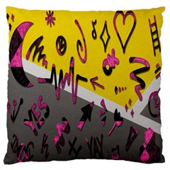 Doodles,gray Standard Flano Cushion Case (two Sides) by nateshop