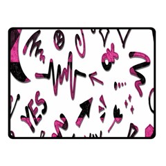 Doodles Fleece Blanket (small) by nateshop