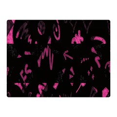 Doodles-black Double Sided Flano Blanket (mini)  by nateshop