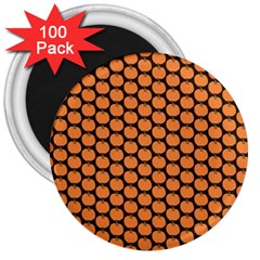 Cute Pumpkin Black Small 3  Magnets (100 Pack) by ConteMonfrey
