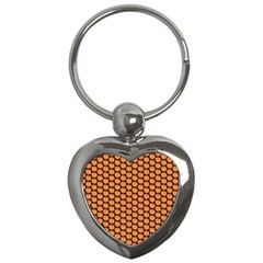 Cute Pumpkin Black Small Key Chain (heart) by ConteMonfrey